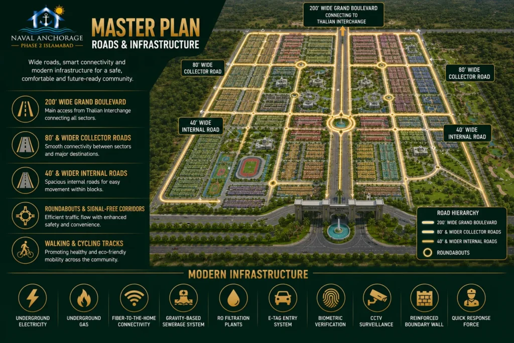 Naval anchorage phase 2 master plan roads connectivity
